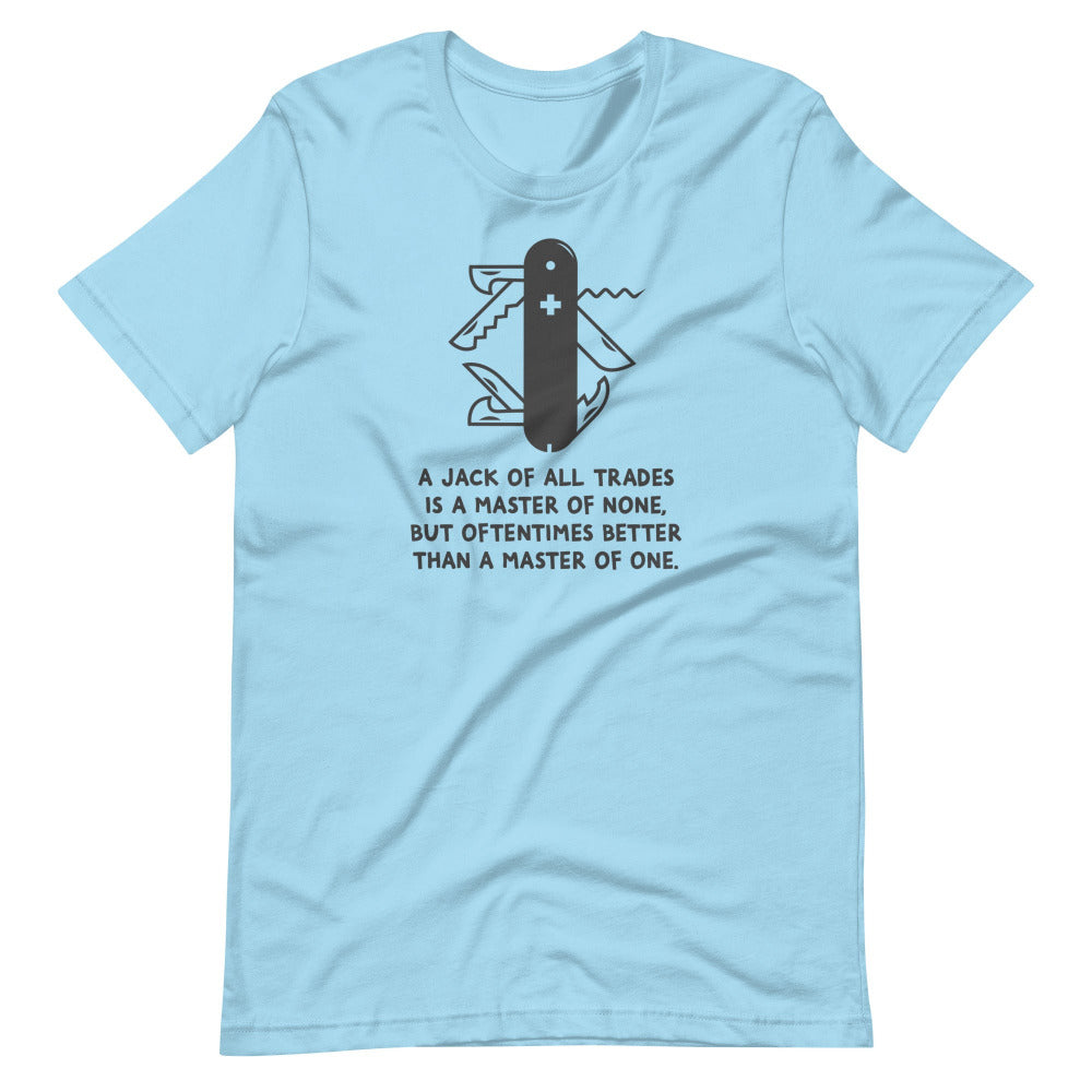 Jack Of All Trades TShirt - Ocean Blue Color - https://ascensionemporium.net