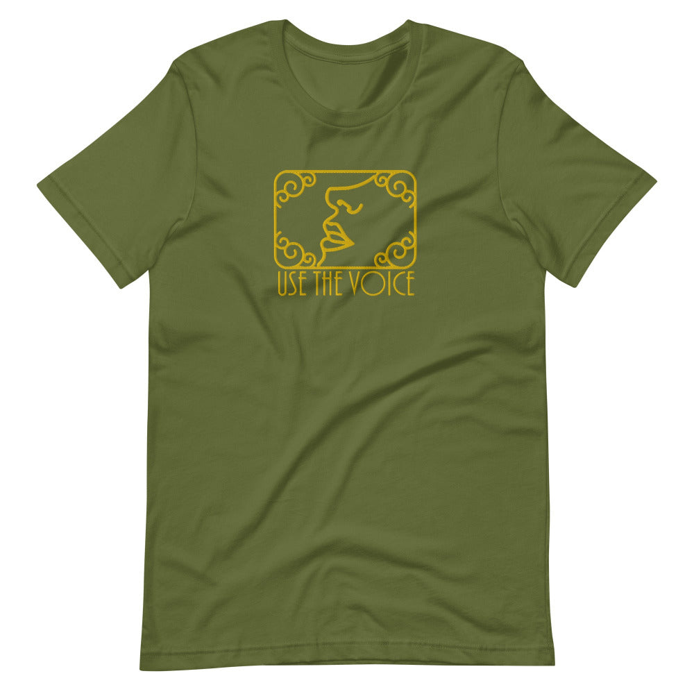 Dune Use The Voice Embroidered TShirt - Olive Color - https://ascensionemporium.net