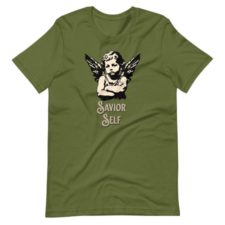 Savior Self TShirt - Olive Green Color - https://ascensionemporium.net