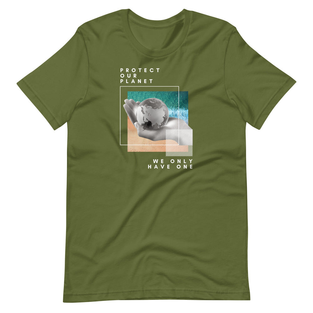 Protect Our Planet TShirt - Olive Color - https://ascensionemporium.net