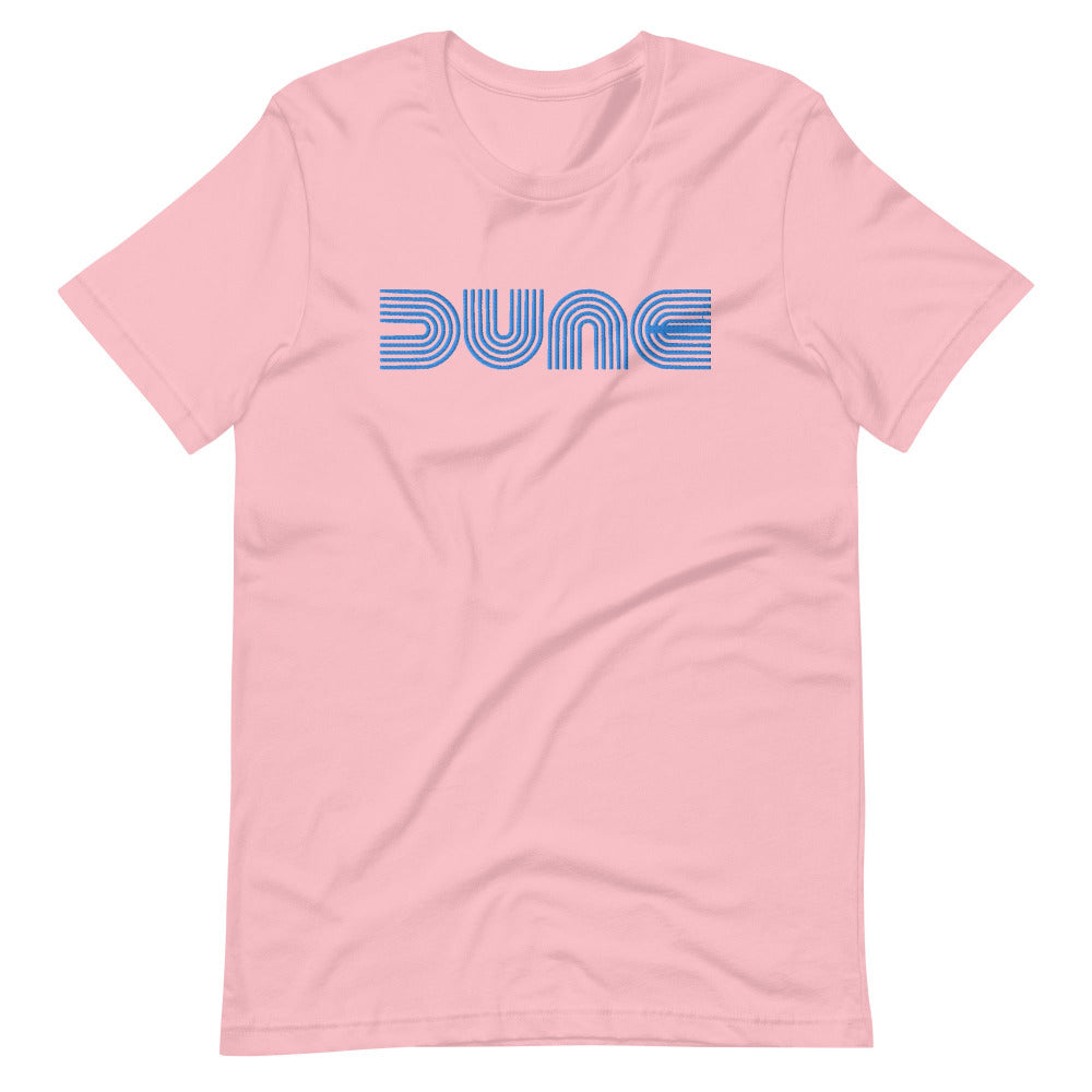 Dune Unisex TShirt with Blue Stitch Embroidery - Pink Color - https://ascensionemporium.net