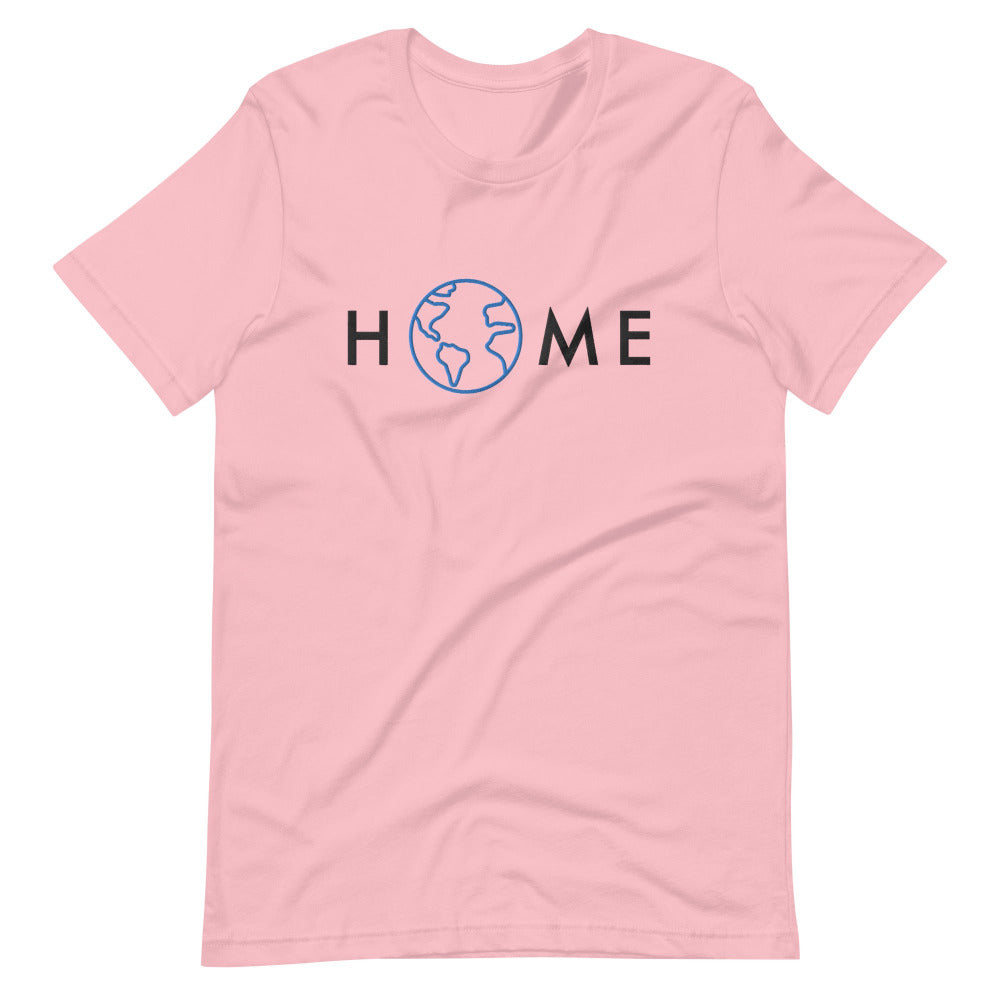 Home Planet Earth Embroidered TShirt - Pink Color - https://ascensionemporium.net