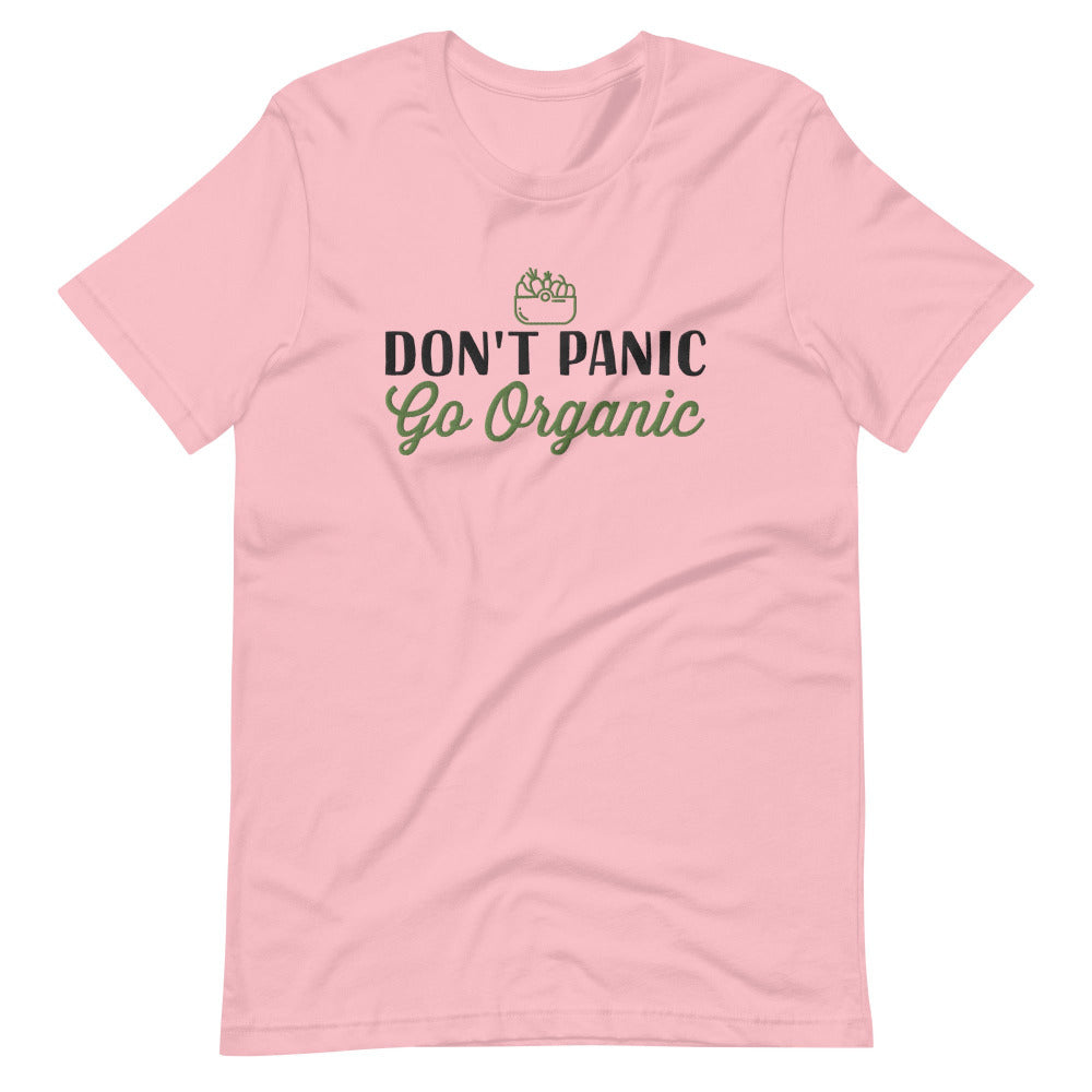 Don't Panic Go Organic TShirt - Pink Color - https://ascensionemporium.net 