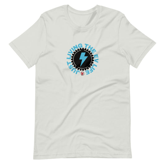 Just Living The EV Life TShirt - Silver Color - https://ascensionemporium.net
