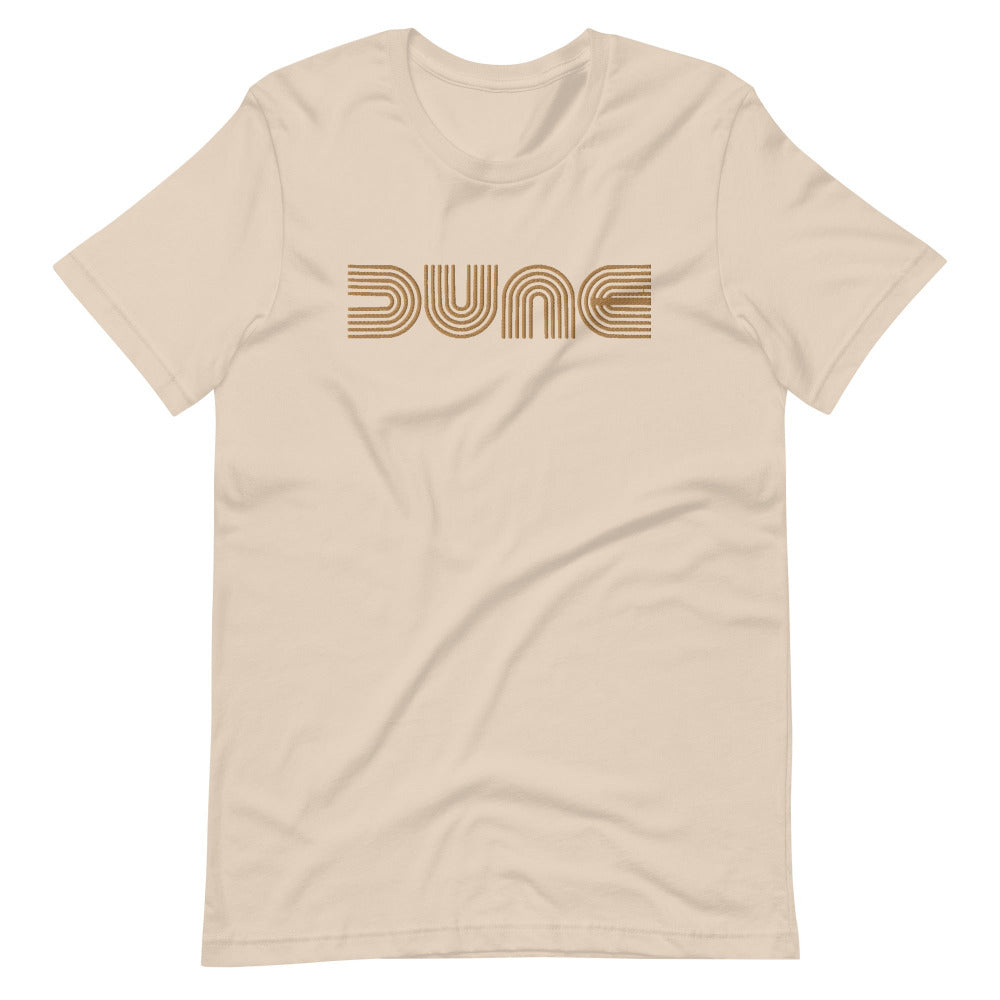 Dune Unisex TShirt with Gold Stitch Embroidery - Soft Cream Color - https://ascensionemporium.net