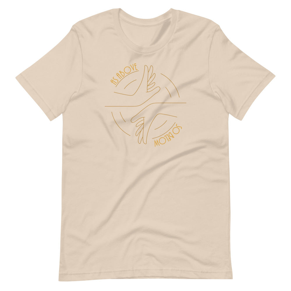 As Above So Below T-Shirt — Soft Cream Color — https://ascensionemporium.net