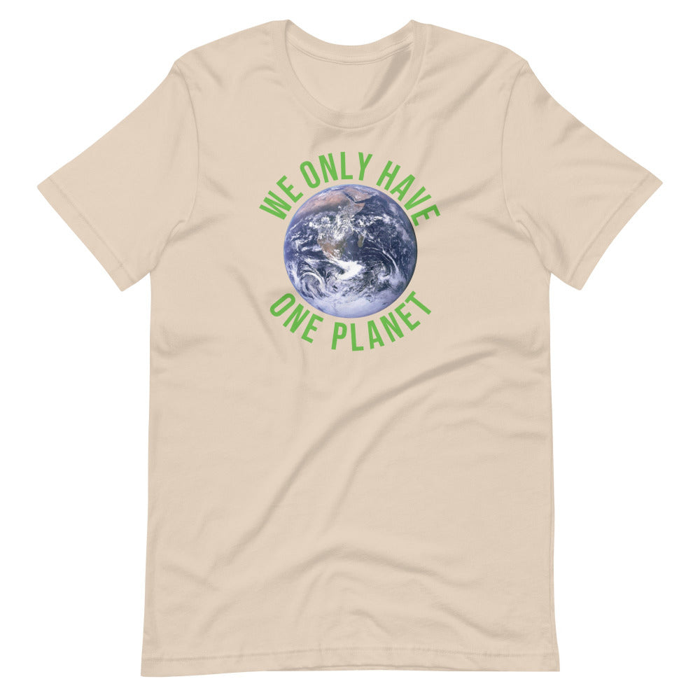 We Only Have One Planet TShirt - Soft Cream Color - https://ascensionemporium.net