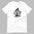 Namaste Yoga Meditation TShirt - Watercolor Clouds - White Color