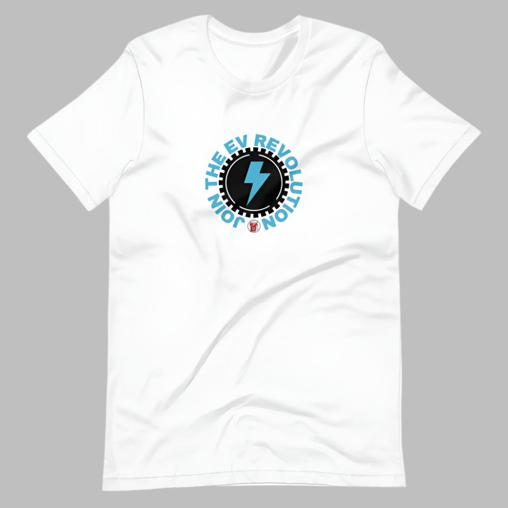 Join The EV Revolution TShirt - White Color - https://ascensionemporium.net