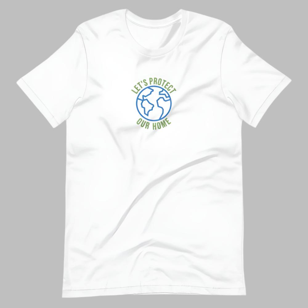 Let's Protect Our Home Embroidered TShirt - White Color - https://ascensionemporium.net