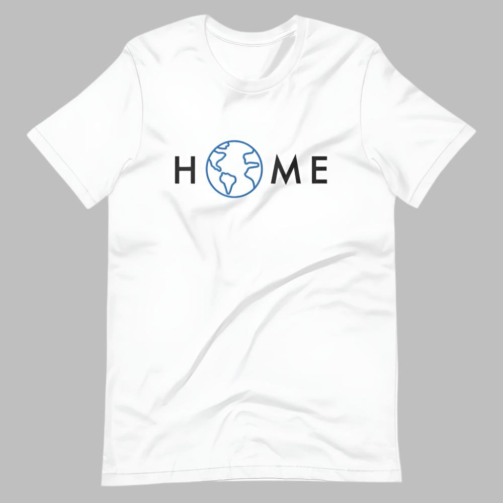 Home Planet Earth Embroidered TShirt - White Color - https://ascensionemporium.net