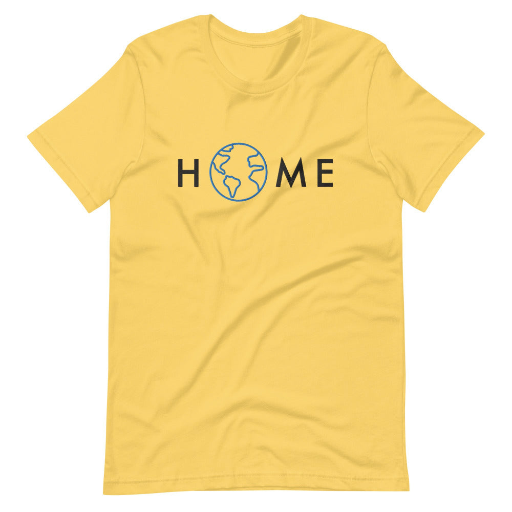 Home Planet Earth Embroidered TShirt - Yellow Color - https://ascensionemporium.net