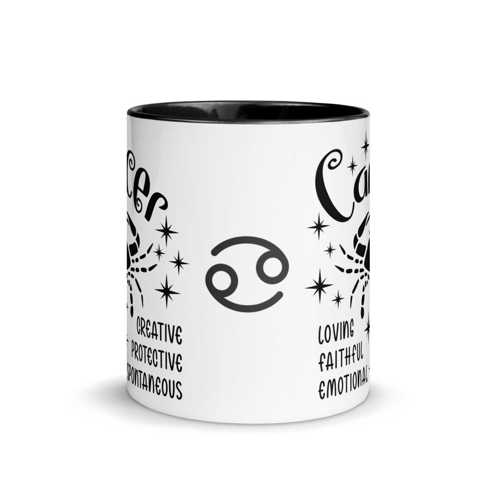 Cancer Zodiac Positive Traits 11 oz Mug with Black Handle - https://ascensionemporium.net