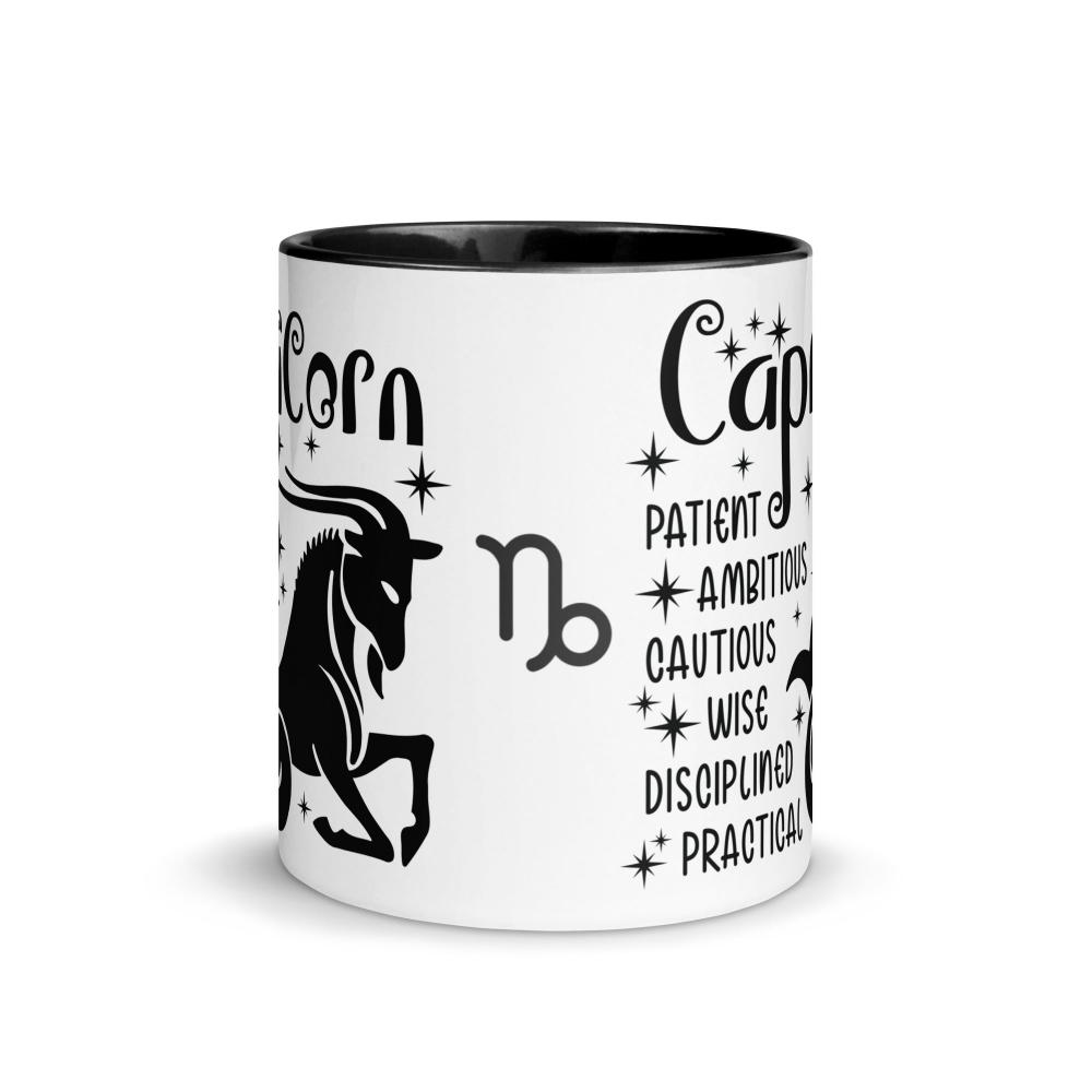 Capricorn Zodiac Positive Traits 11 oz Mug with Black Handle - https://ascensionemporium.net