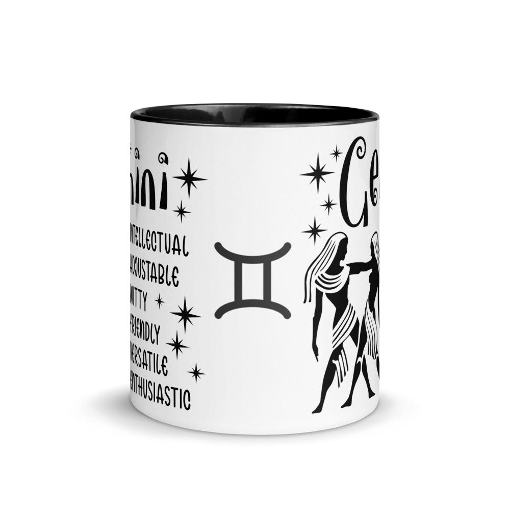 Gemini Zodiac Positive Traits 11 oz Mug with Black Handle - https://ascensionemporium.net