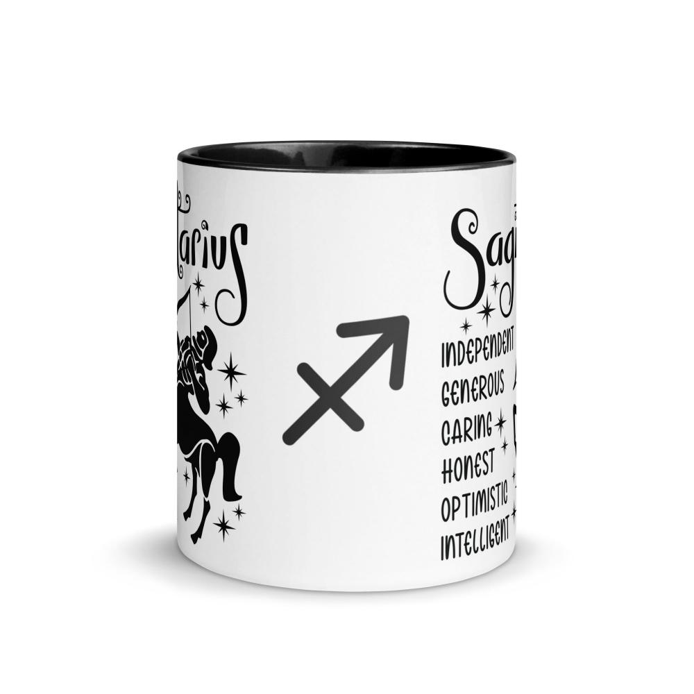 Sagittarius Zodiac Positive Traits 11 oz Mug with Black Handle - https://ascensionemporium.net