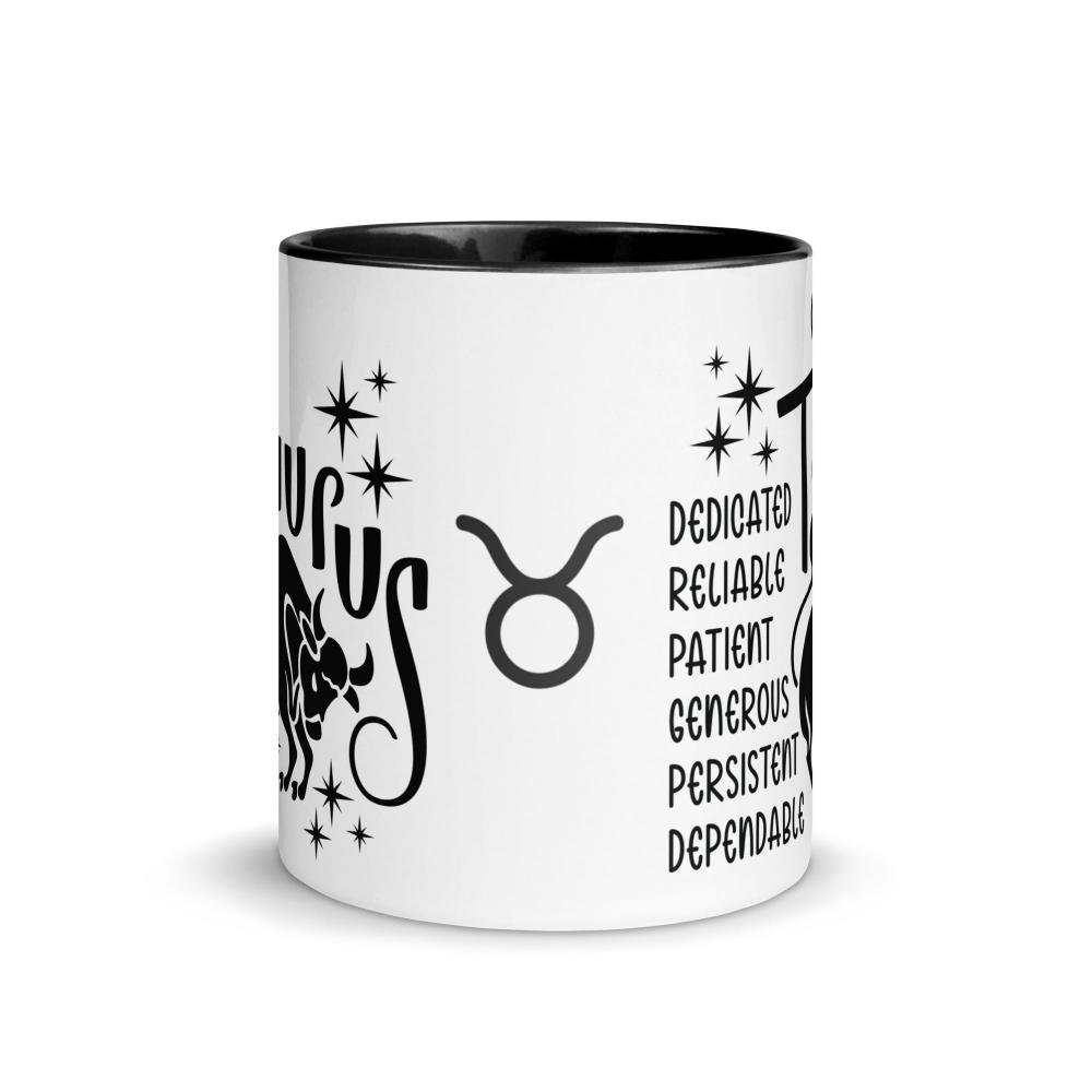 Taurus Zodiac Positive Traits 11 oz Mug with Black Handle - https://ascensionemporium.net