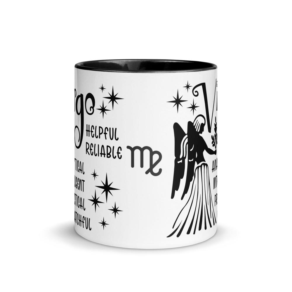 Virgo Zodiac Positive Traits 11 oz Mug with Black Handle - https://ascensionemporium.net
