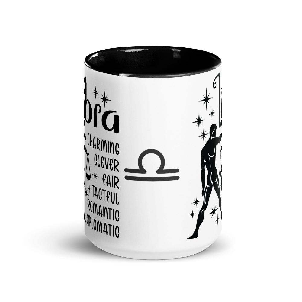 Libra Zodiac Positive Traits 15 oz Mug with Black Handle - https://ascensionemporium.net