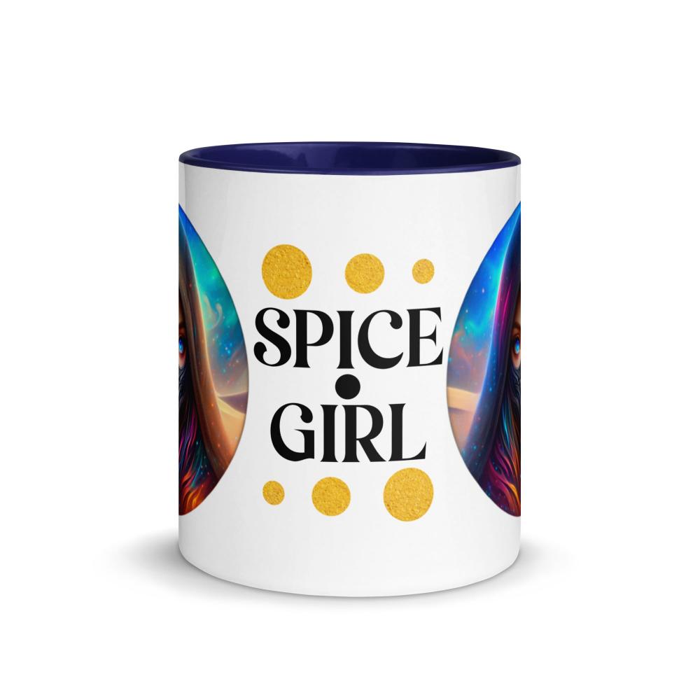 Spice Girl 11 oz Ceramic Mug - Dark Blue Color - https://ascensionemporium.net