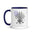 Gemini Zodiac Lavender Birth Flower 11 oz Mug with Dark Blue Handle - https://ascensionemporium.net 