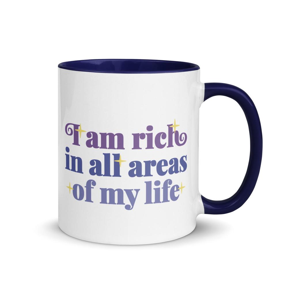 I Am Rich In All Areas Of My Life Mug - https://ascensionemporium.net