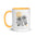 Leo Zodiac Sunflower Birth Flower 11 oz Mug with Golden Yellow Handle - https://ascensionemporium.net 