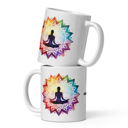 Namaste Yoga Meditation Mug - Chakra Mandala