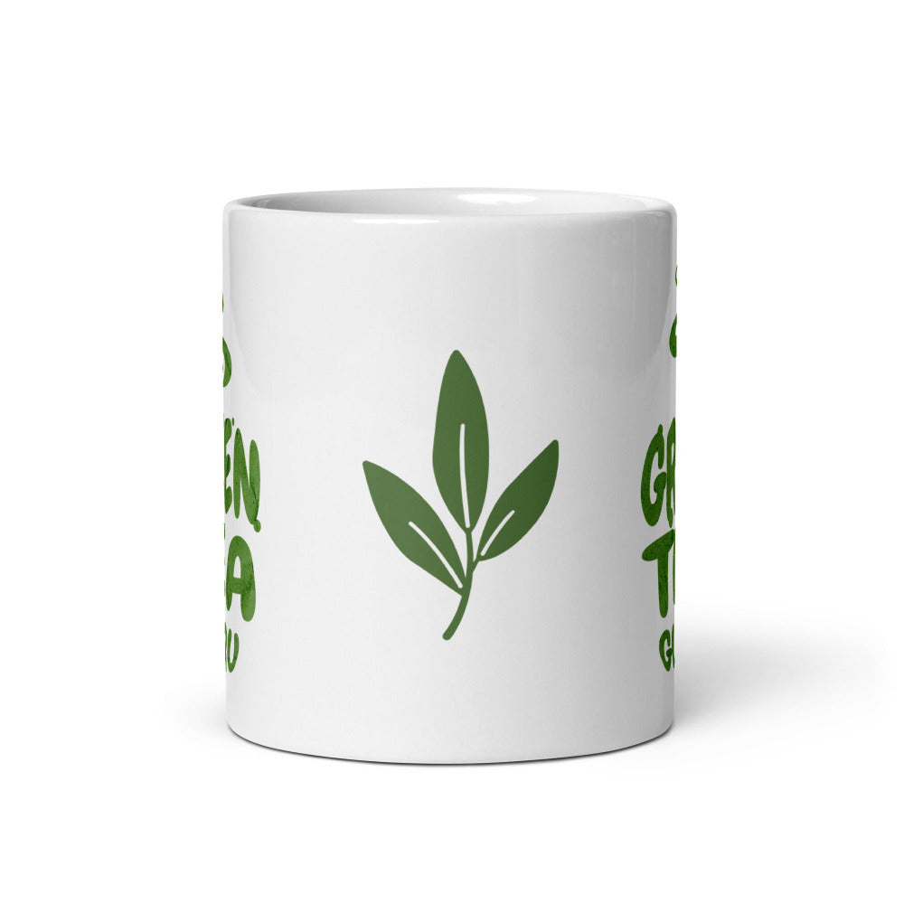 Green Tea Guru White Ceramic Mug - https://ascensionemporium.net