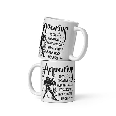 Aquarius Zodiac Positive Traits 11 oz Mug - https://ascensionemporium.net