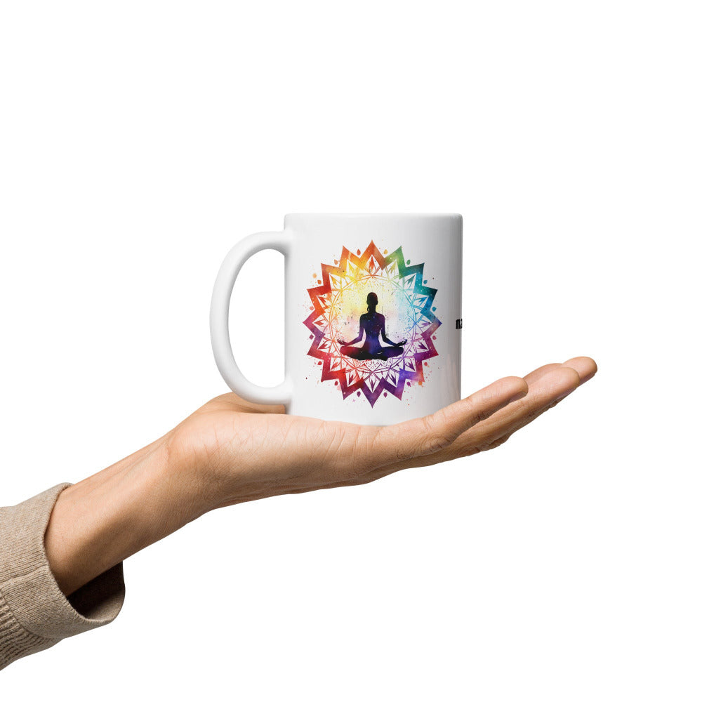 Namaste Yoga Meditation Mug - Chakra Mandala - 11 oz