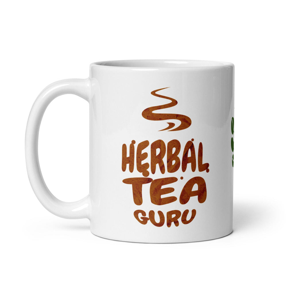 Herbal Tea Guru 11 oz Mug - White Color - https://ascensionemporium.net 