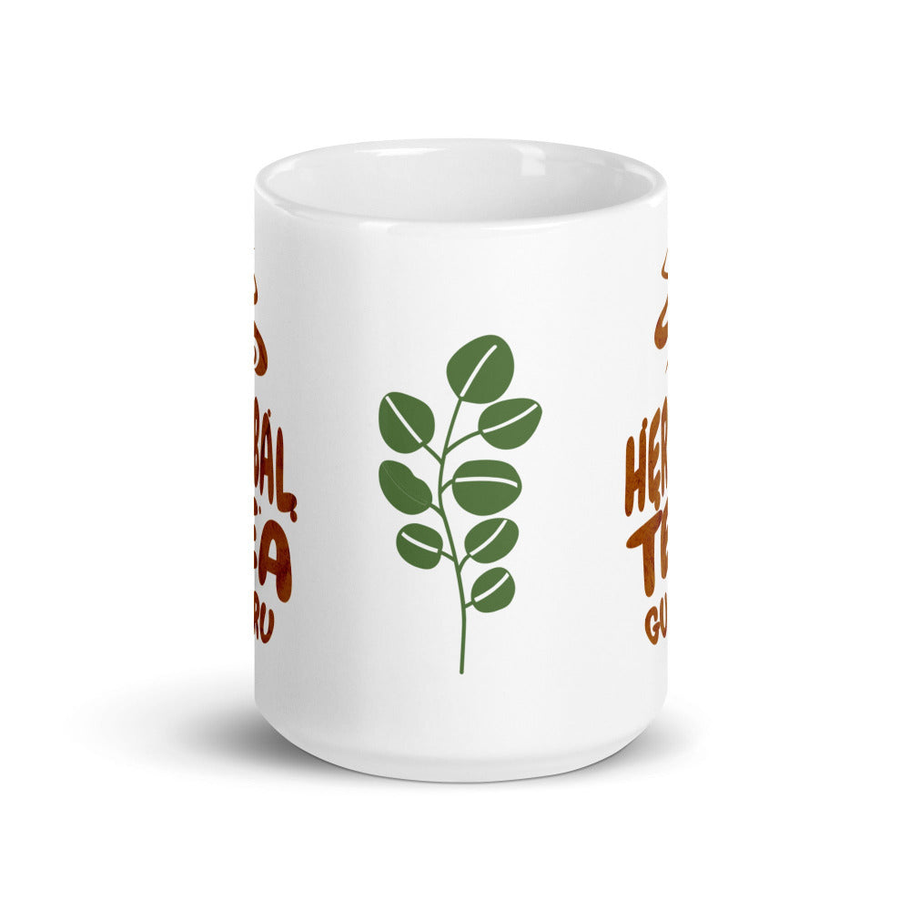 Herbal Tea Guru 15 oz Mug - White Color - https://ascensionemporium.net 