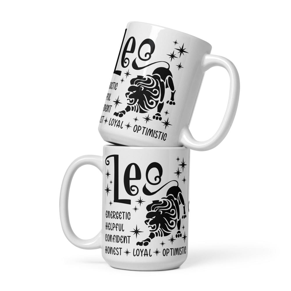 Leo Zodiac Positive Traits 15 oz Mug - https://ascensionemporium.net