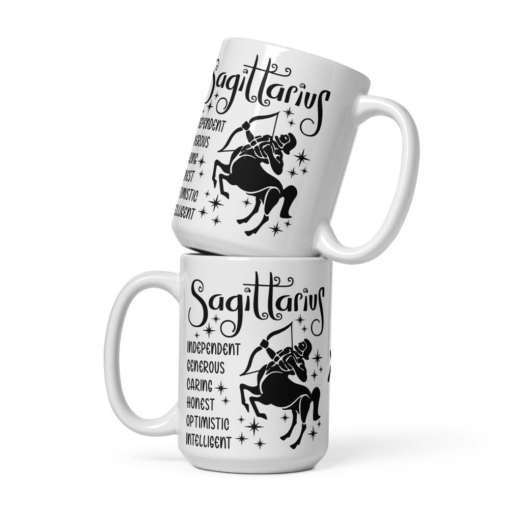 Sagittarius Zodiac Positive Traits 15 oz Mug - https://ascensionemporium.net