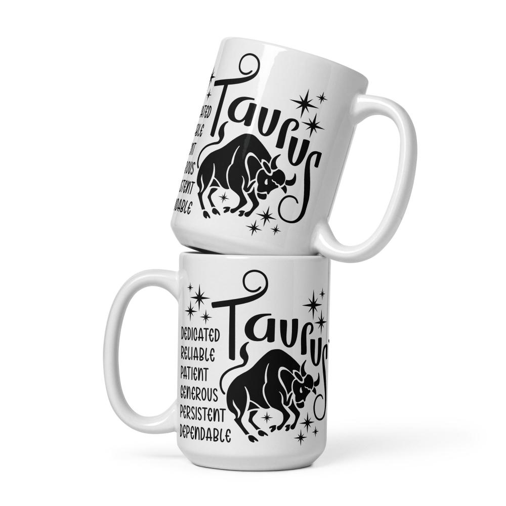 Taurus Zodiac Positive Traits 15 oz Mug - https://ascensionemporium.net