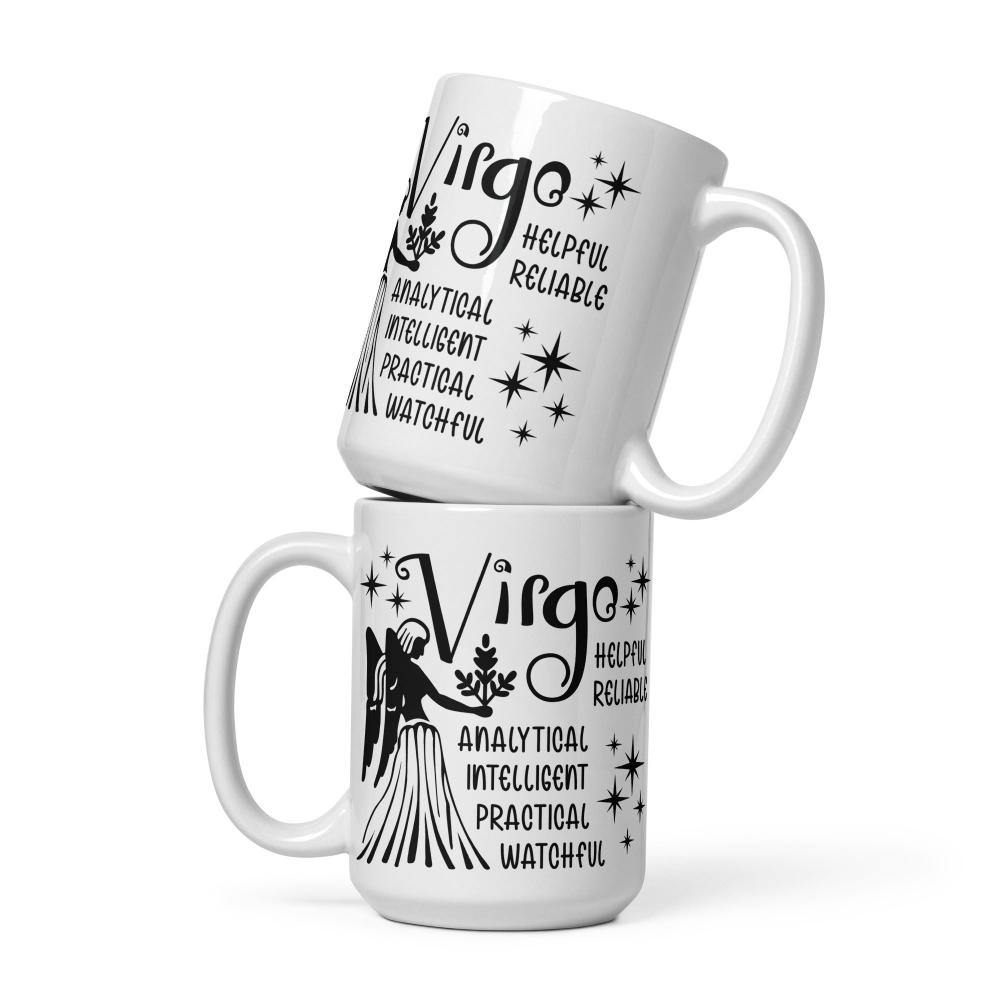 Virgo Zodiac Positive Traits 15 oz Mug - https://ascensionemporium.net