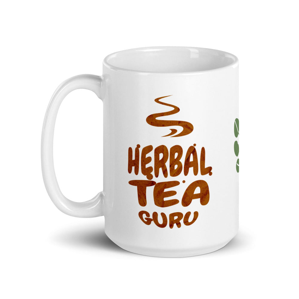 Herbal Tea Guru 15 oz Mug - White Color - https://ascensionemporium.net 