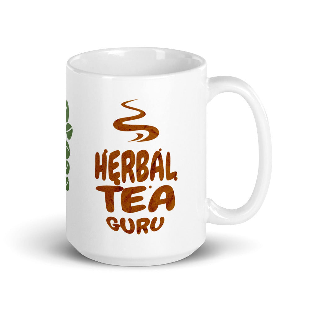 Herbal Tea Guru 15 oz Mug - White Color - https://ascensionemporium.net 
