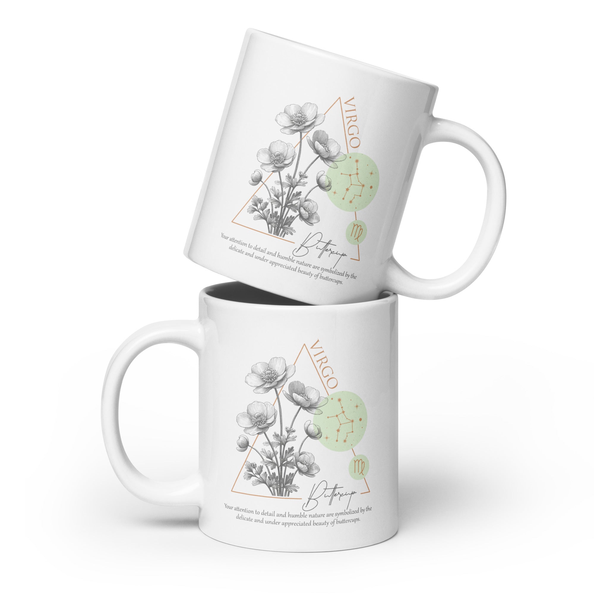 Virgo Zodiac Buttercup Birth Flower 20 oz Mug - https://ascensionemporium.net
