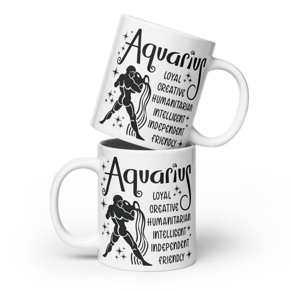 Aquarius Zodiac Positive Traits 20 oz Mug - https://ascensionemporium.net