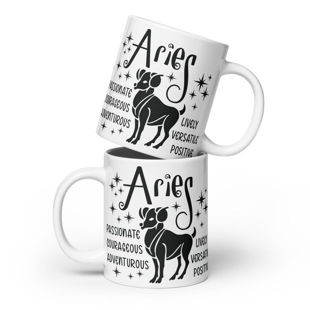 Aries Zodiac Positive Traits 20 oz Mug - https://ascensionemporium.net