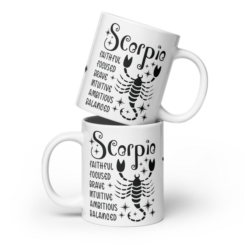 Scorpio Zodiac Positive Traits 20 oz Mug - https://ascensionemporium.net