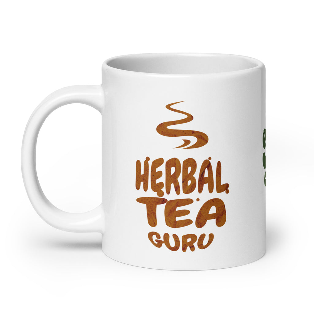 Herbal Tea Guru 20 oz Mug - White Color - https://ascensionemporium.net 