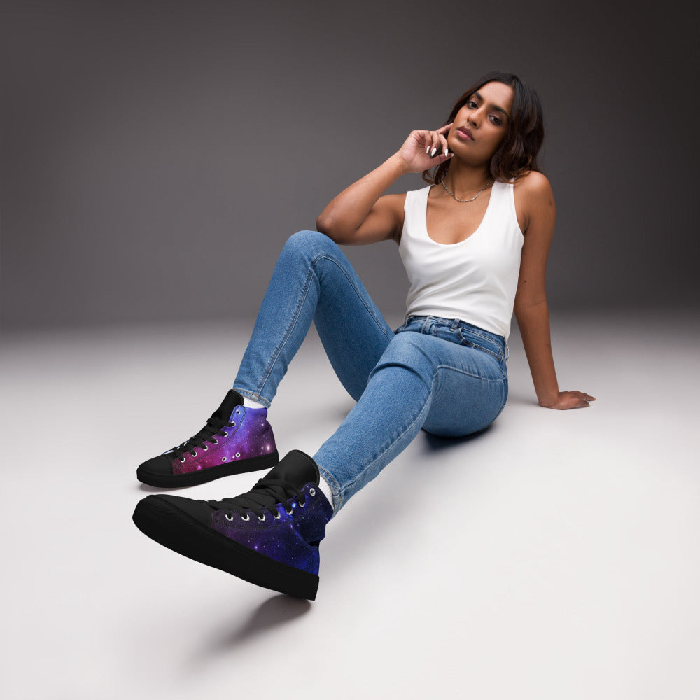 Dark Matter Women’s High Top Sneakers - https://ascensionemporium.net