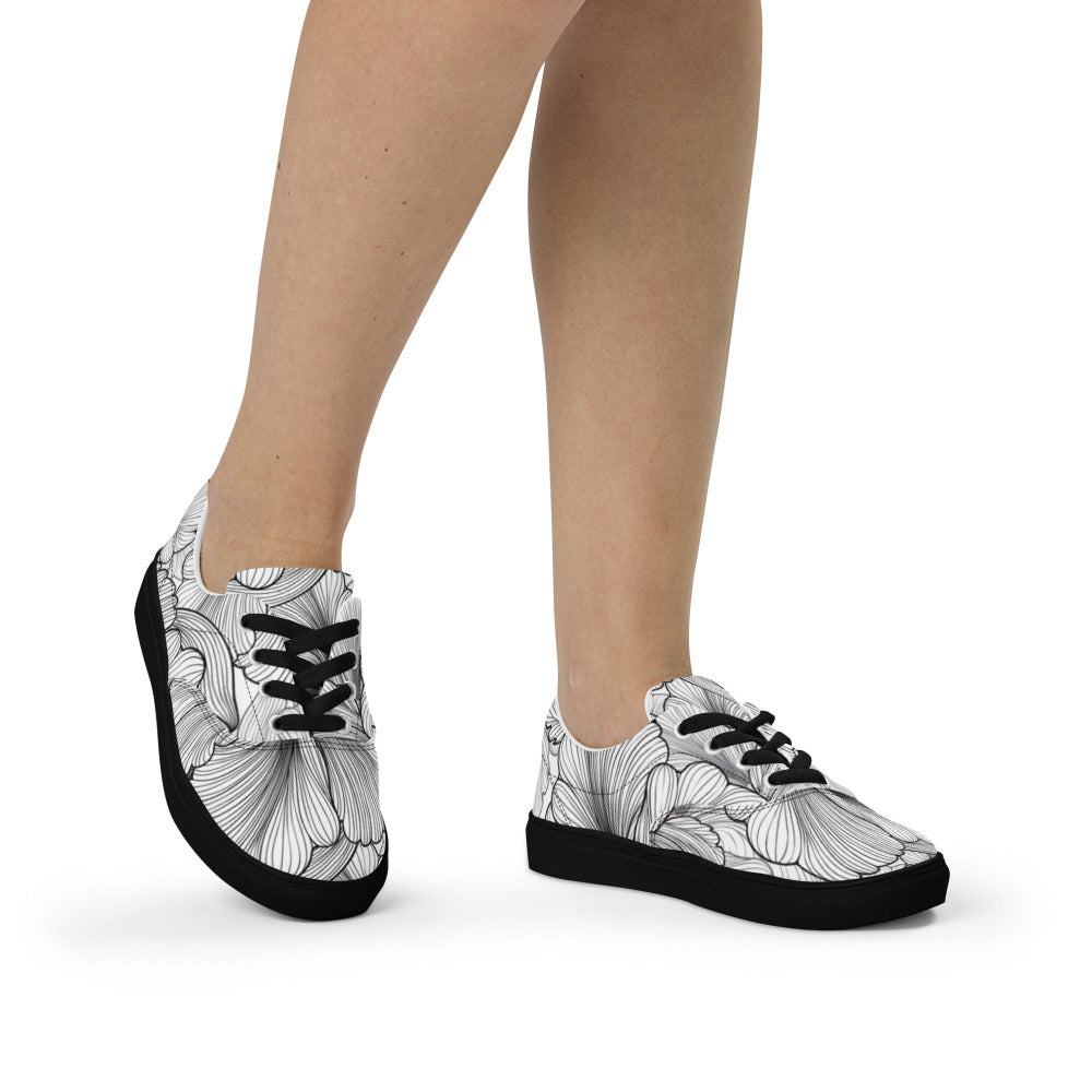 Flowing Petals Women's Sneakers - https://ascensionemporium.net
