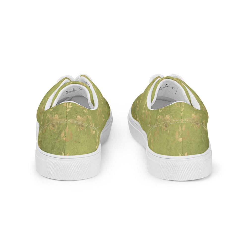 Glory Bee Women’s Canvas Sneakers - Sage Green Color - https://ascensionemporium.net