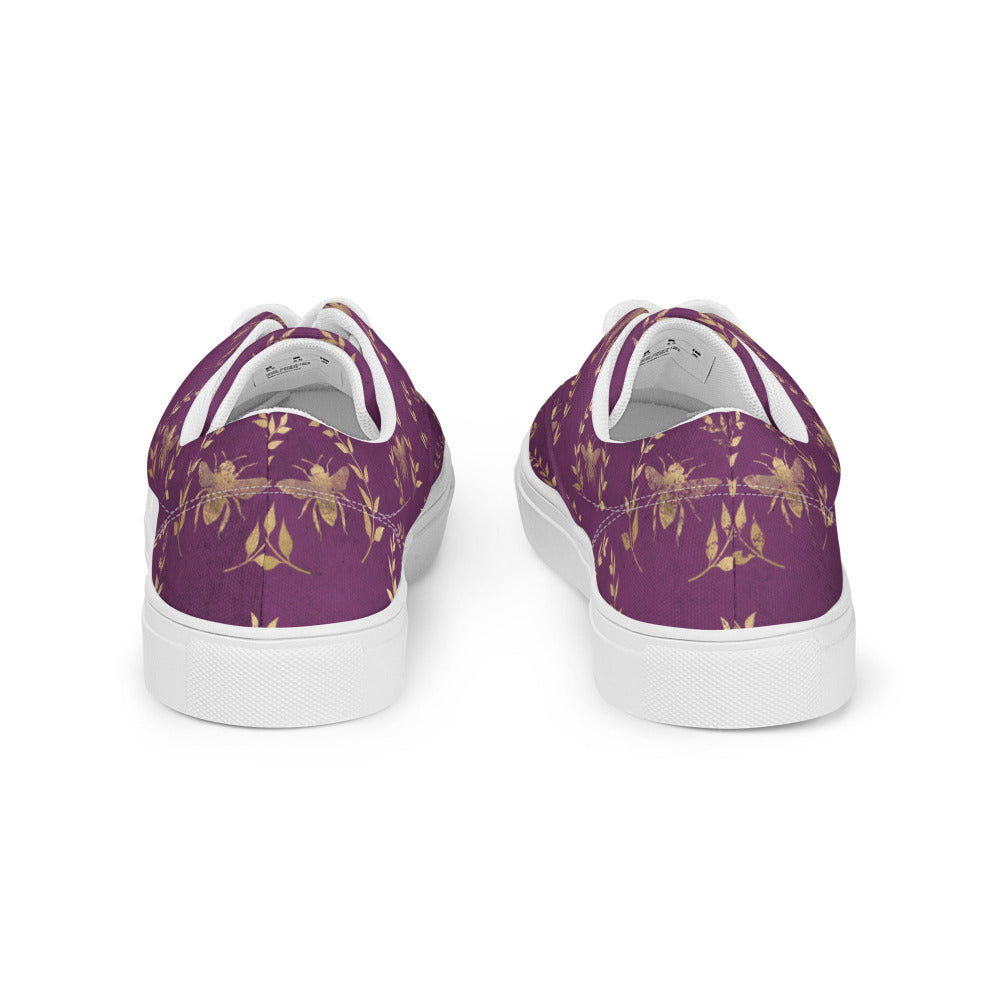 Glory Bee Women’s Canvas Sneakers - Majestic Purple Color - https://ascensionemporium.net