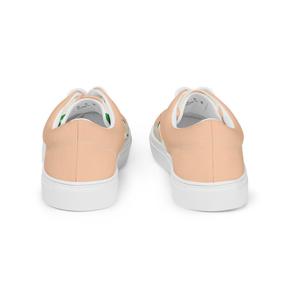 Peaches And Cream Womens Canvas Sneakers - https://ascensionemporium.net