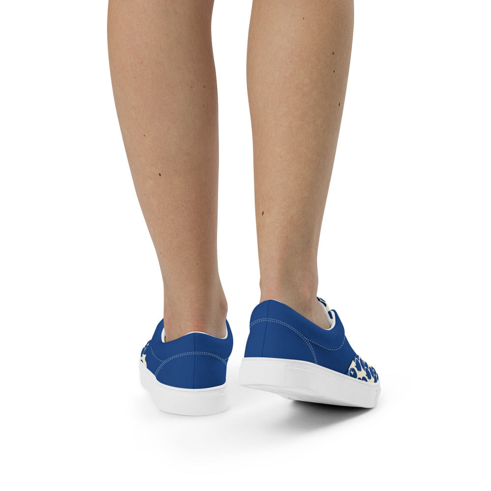 Blueberries And Cream Womens Canvas Sneakers - https://ascensionemporium.net